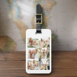 Aangepaste 6 foto gepersonaliseerd bagagelabel<br><div class="desc">Reis in stijl met dit op maat gemaakte bagagelabel met 6 foto's, ideaal om uw favoriete herinneringen te laten zien. Personaliseer het met maximaal zes van uw gekoesterde foto's en jouw naam, waardoor u een functioneel en toch betekenisvol accessoire creëert. Het label is gemaakt van duurzame materialen en zorgt ervoor...</div>