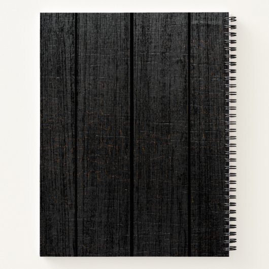 Aangepaste 6 fotocollage-familie, aangepaste tekst notitieboek (Achterkant)