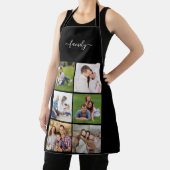 Aangepaste 6 fotocollage-familie, aangepaste tekst schort (Insitu)