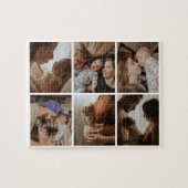 Aangepaste 6 Fotogalerij Collage gepersonaliseerd Legpuzzel (Horizontaal)