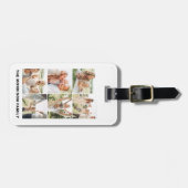 Aangepaste 6 fotonaam bagagelabel (Voorkant horizontaal)