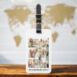 Aangepaste 6 fotonaam bagagelabel<br><div class="desc">Reis in stijl met dit op maat gemaakte bagagelabel met 6 foto's, ideaal om uw favoriete herinneringen te laten zien. Personaliseer het met maximaal zes van uw gekoesterde foto's en jouw naam, waardoor u een functioneel en toch betekenisvol accessoire creëert. Het label is gemaakt van duurzame materialen en zorgt ervoor...</div>
