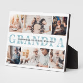 Aangepaste 6-fotoversie aangepaste tekst tabletop fotoplaat (Zijkant)