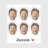 Aangepaste 6 gezicht Sticker – Grappige gepersonal (Vel)