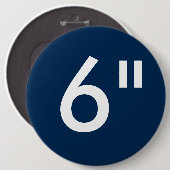 Aangepaste 6-inch kolossale Button lege Sjabloon (Voorkant /achterkant)