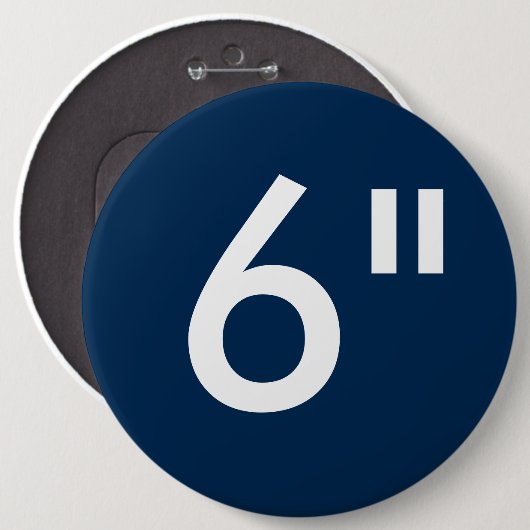 Aangepaste 6-inch kolossale Button lege Sjabloon (Voorkant /achterkant)