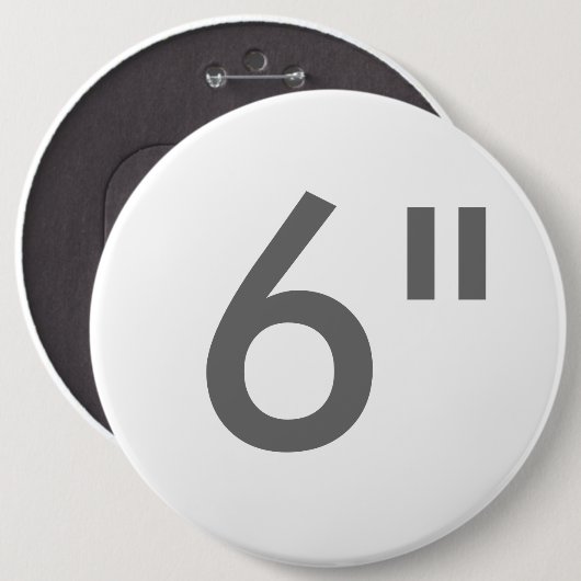 Aangepaste 6-inch kolossale Button lege Sjabloon (Voorkant /achterkant)