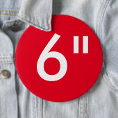 Aangepaste 6-inch kolossale Sjabloon voor ronde ba Button 6,0 Cm (In situ)