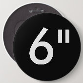Aangepaste 6-inch kolossale Sjabloon voor ronde ba Button 6,0 Cm (Voorkant /achterkant)