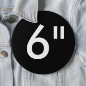 Aangepaste 6-inch kolossale Sjabloon voor ronde ba Button 6,0 Cm (In situ)