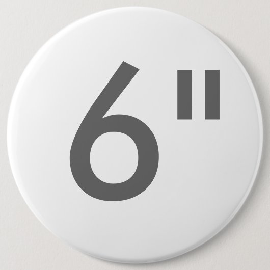 Aangepaste 6-inch kolossale Sjabloon voor ronde ba Button 6,0 Cm (Voorkant)