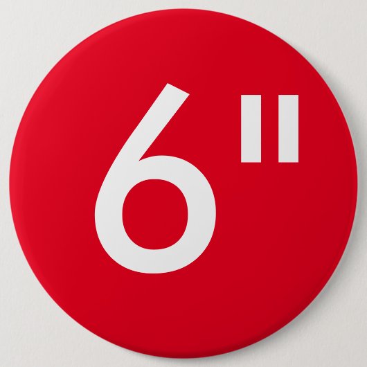 Aangepaste 6-inch kolossale Sjabloon voor ronde ba Ronde Button 6,0 Cm (Voorkant)