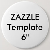 Aangepaste, 6-inch ronde Button (Voorkant)