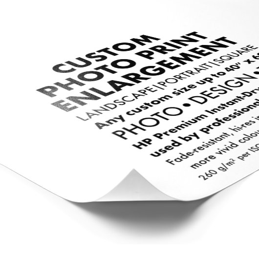 Aangepaste 6 "x4" landschapsfoto vergroting Afdruk (Hoek)