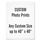 Aangepaste 6 x 8-inch fotoafdrukken (of een aangep foto afdruk (Voorkant)