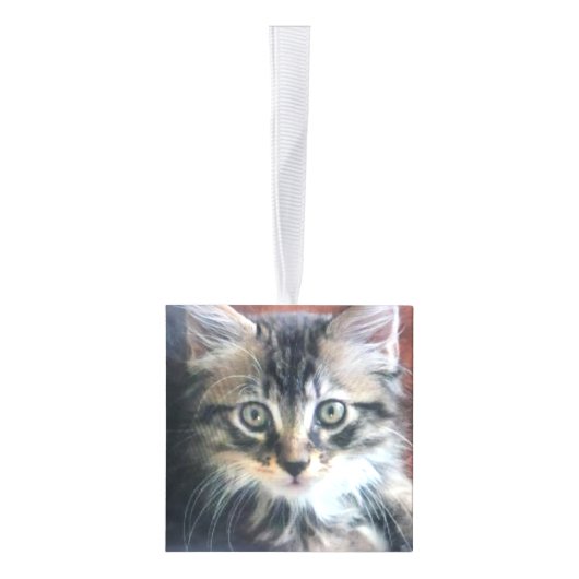 Aangepaste 6-zijdige Photo Cube Kerst Ornament (Rechts)