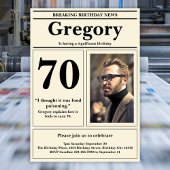 Aangepaste 70e verjaardag Grappige offerte Retro K Kaart