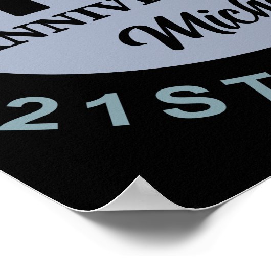 Aangepaste 70e verjaardag Humor Poster (Hoek)