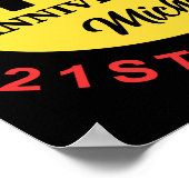 Aangepaste 70e verjaardag Humor Poster (Hoek)