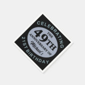 Aangepaste 70e verjaardag Humor Servet (Hoek)
