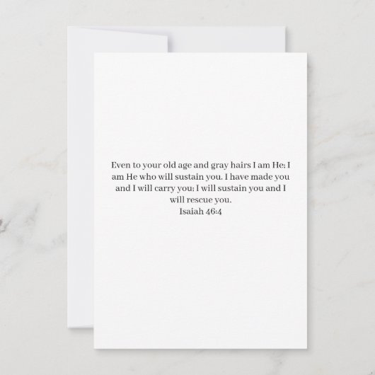 Aangepaste 70e verjaardag oma gezegend bijbel vers (Achterkant)