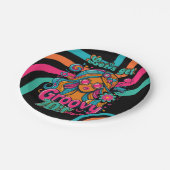 Aangepaste 70's Retro Disco Verjaardag Boogie Groo Papieren Bordje (Gekanteld)