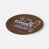 Aangepaste 70's Retro Disco Verjaardags Boogie Gro Papieren Bordje (Gekanteld)