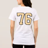 Aangepaste 76 Jersey T-shirt - Oversized Sportieve (Achterkant)