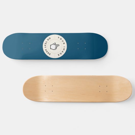 Aangepaste 7 7/8" Skateboard Deck (alleen deck) (Horizontaal)