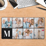 Aangepaste 7 Afbeeldingen gepersonaliseerde Modern Bureaumat<br><div class="desc">Deze bureaumat heeft een aanpasbare fotocollage die perfect is om uw favoriete afbeelding van familie, huisdieren, vrienden of grootouders te laten zien. Het moderne en leuke ontwerp is ideaal voor hondenliefhebbers, familie en vrienden, of iedereen die op zoek is naar een leuk bureau accessoire. Het is een geweldige aanvulling op...</div>