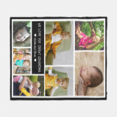 Aangepaste 7 fotocollage We houden van je Grote om Fleece Deken (Voorkant (Horizontaal))