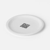 Aangepaste 7 inch papieren bord met QR-code ontwer (Gekanteld)