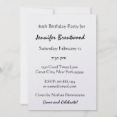 Aangepaste 80e dag-dag-feestdag roze kaarsen kaart (Achterkant)