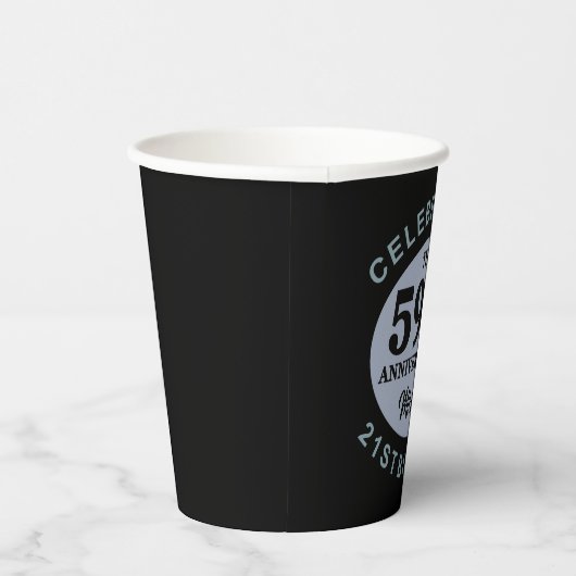 Aangepaste 80e verjaardag Humor Papieren Bekers (Rechts)