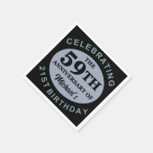 Aangepaste 80e verjaardag Humor Servet (Hoek)