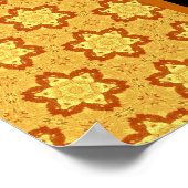 Aangepaste 80e verjaardag of een jaar goudsterren poster (Hoek)