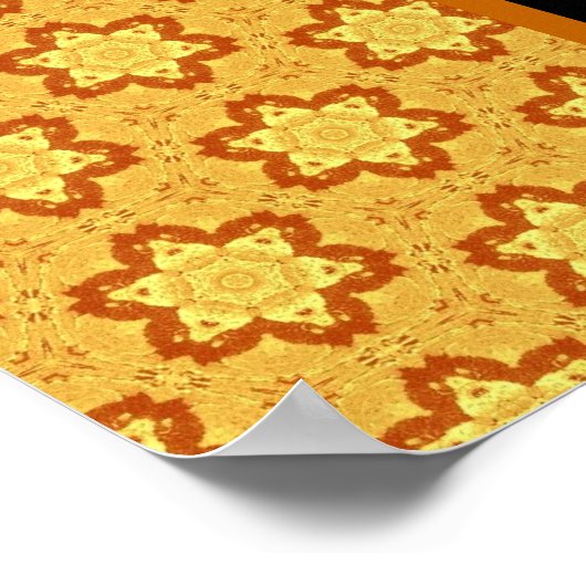 Aangepaste 80e verjaardag of een jaar goudsterren poster (Hoek)