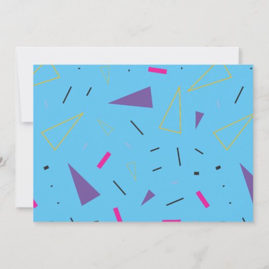 Aangepaste 80's Retro Zwarte Coole Kat Terugblik F Kaart (Achterkant)