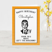 Aangepaste 80ste verjaardag over de heuvellering kaart (Gele Bloem)