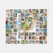 Aangepaste 81-fotokleuren voor kleurenweergave fleece deken (Voorkant (Horizontaal))