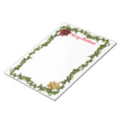 Aangepaste 8,5 x 11 kerstnotitieblok notitieblok (Schuin)