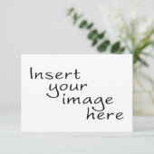 Aangepaste 8,9x14 cm RSVP kaart (Staand voorkant)