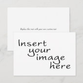 Aangepaste 8,9x14 cm RSVP kaart (Voorkant / Achterkant)