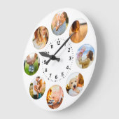 Aangepaste 8 cirkelfoto's Schaduw-inlegfamilie Grote Klok (Hoek)