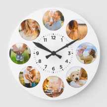 Aangepaste 8 cirkelfoto's Schaduw-inlegfamilie