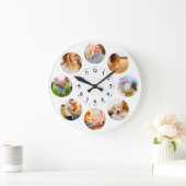 Aangepaste 8 cirkelfoto's Schaduw-inlegfamilie Grote Klok (Huis)