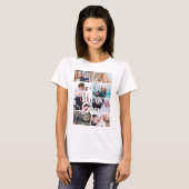 Aangepaste 8 foto collage beste moeder ooit afbeel t-shirt (Voorkant volledig)