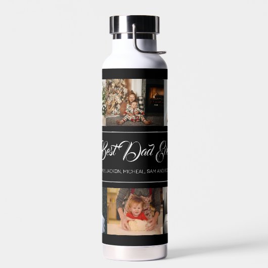 Aangepaste 8 foto collage beste vader ooit waterfl waterfles (Links)