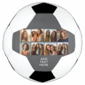 Aangepaste 8 foto collage met vierkante foto's voetbal (Voorkant)