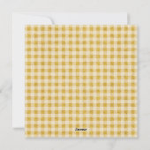 Aangepaste 8 Foto Gelukkig Nieuwjaar Goud Gingham  Feestdagenkaart (Achterkant)